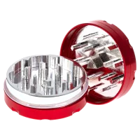 Alugrinder "Coloured" 2 tlg. H 20 mm D 50 mm - Rot