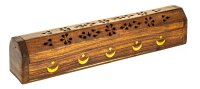 Räucherstäbchenhalter / Räucherbox - "Mond & Sterne"