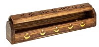 Räucherstäbchenhalter / Räucherbox - "Mond & Sterne"