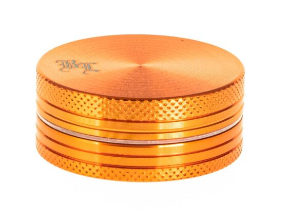 Alugrinder Black Leaf D 40 mm H 20 mm - Orange