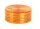 Alugrinder Black Leaf D 40 mm H 20 mm - Orange