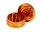 Alugrinder Black Leaf D 40 mm H 20 mm - Orange