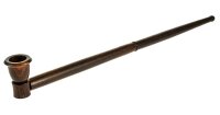 Holzpfeife ohne Verzierungen L 43 cm - Rosenholz