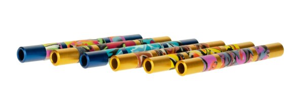 Ziehrohr "Fimo" KD-Germany - versch. Farben/Muster - fluoriszierend