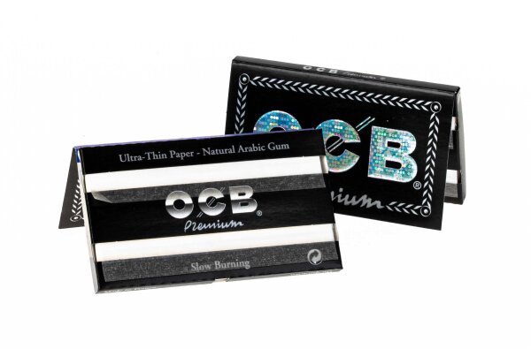 OCB Premium Black No.4 Zigarettenblättchen - Doppelpack - 100 Blättchen
