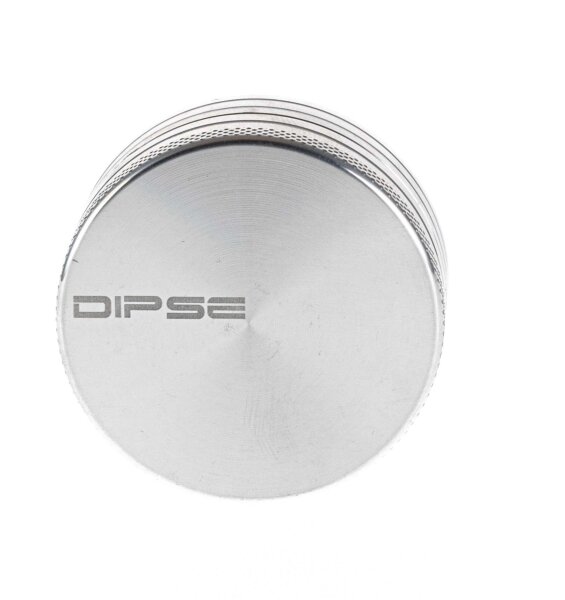 Alugrinder "Dipse-Logo" 2 tlg. H 20 mm D 50 mm - Silber