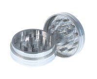 Alugrinder "Dipse-Logo" 2 tlg. H 20 mm D 50 mm - Silber