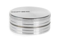 Alugrinder "Dipse-Logo" 2 tlg. H 20 mm D 50 mm - Silber
