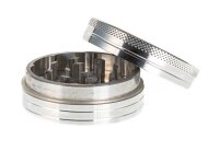 Alugrinder "Dipse-Logo" 2 tlg. H 20 mm D 50 mm - Silber