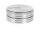Alugrinder "Dipse-Logo" 2 tlg. H 20 mm D 50 mm - Silber