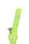 Acrylbong - mit Bowl - Grün, gefrostet mit Hanfblättern - H 20 cm D 1,8 cm