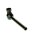 Glaspfeife Öl-Pfeife mit Steckkopf "8-Ball" L 12 cm - Schwarz