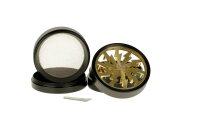 Pollinator Metallgrinder "Dope Bros" Blitz D 63 mm - Mixed (Gold, Grün, Silber, Lila) 1/6VE