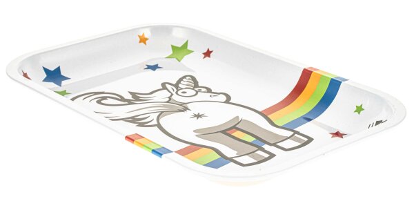 Fire Flow Rolling Tray "Unicorns #2 (2/4)" 25x18,5 cm - Small