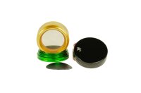 Black Leaf Pollinatorgrinder 4tlg - Rasta (Rot/Gelb/Grün/Schwarz) - D 39 mm H 40 mm