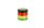 Black Leaf Pollinatorgrinder 4tlg - Rasta (Rot/Gelb/Grün/Schwarz) - D 39 mm H 40 mm