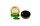 Black Leaf Pollinatorgrinder 4tlg - Rasta (Rot/Gelb/Grün/Schwarz) - D 39 mm H 40 mm