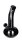 Black Artline Glasbong 14,5er - Bouncer Hanfblatt - H 22 cm D 40 mm WS 3 mm - Schwarz