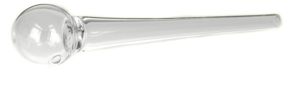 Glasölpfeife L 14 cm mit Verengung - Klar/Farblos