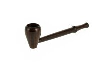 Holzpfeife L 12 cm "Rosenholz" braun