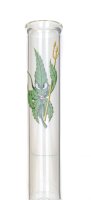 Canna Heroes Glasbong Mini 14,5er - bedruckt Cannadevil - H 30 cm D 40 mm WS 3 mm