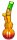 Glasbong Rasta Doppelbauch 14,5er H 22 cm D 28 mm