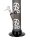 Acrylbong "Peace" dunkel Grau mit Peace-Symbol H 32,5 cm D 5,0 cm