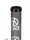Acrylbong "Peace" dunkel Grau mit Peace-Symbol H 32,5 cm D 5,0 cm