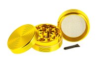 Metallgrinder "Ripped" Pollinator/Sieb D 50 mm Farbe Gold