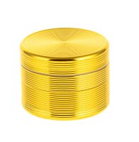 Metallgrinder "Ripped" Pollinator/Sieb D 50 mm Farbe Gold