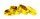 Metallgrinder "Ripped" Pollinator/Sieb D 50 mm Farbe Gold