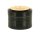 Aluminiumgrinder / Pollinator "Leaf mit Spiegel" - Gold/Schwarz H 50 mm D 60 mm
