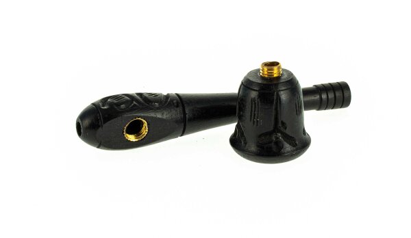 Holzpfeife / Kawumm L 10 cm - Schwarz