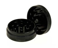 Alugrinder 2tlg. D 50 mm "Weed-Skull" - Schwarz