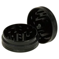 Alugrinder 2tlg. D 50 mm "Weed-Skull" - Schwarz