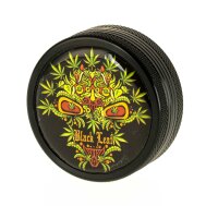 Alugrinder 2tlg. D 50 mm "Weed-Skull" - Schwarz