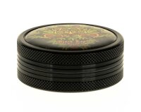 Alugrinder 2tlg. D 50 mm "Weed-Skull" - Schwarz