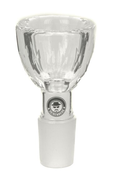 Heisenberg/Weedstar Glaskopf 18,8er - Diamond Bowl - Klar/Farblos