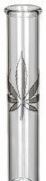 BamBamBhole Glasbong gerader Aufbau 18,8er H 46 cm Hemp