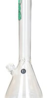 Boost Pro Glasbong 18,8er - Erlenmeyer - Grüne Schrift - H 55 cm D 50 mm WS 5 mm - ICE