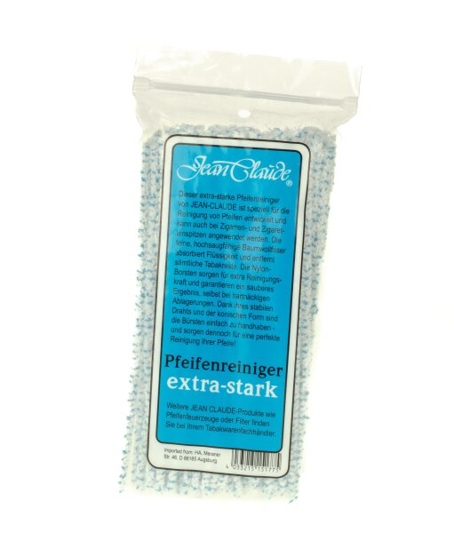 Jean Claude Pfeifenreiniger - leicht konisch - extra stark Weiß/Blau L 16 cm - 50 Stück