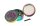 Grace Glass Amsterdam Pollinator Grinder - Leaf & Amsterdam Schriftzug - Rainbow - D 50 mm