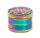 Grace Glass Amsterdam Pollinator Grinder - Leaf & Amsterdam Schriftzug - Rainbow - D 50 mm