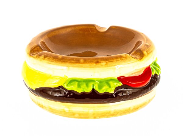 Keramikaschenbecher "Hamburger" D 11 cm H 5 cm