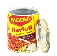 Versteckdose/Dosensafe - Maggi Ravioli in pikanter Sauce mit Fleisch