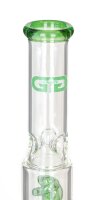 Grace Glass Glasbong 18,8er - OG Series Green Tower - Spiral Percolator - H 38 cm D 55-45 mm WS 5 mm