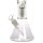 Amsterdam Glasbong 18,8er auf 14,5er - Limited Edition Clear Beaker- 1x Baum-Percolator - H 32 cm D 5