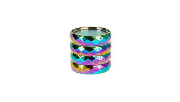 Champ High - Pollinatorgrinder 4tlg. - Rainbow Diamond MEDIUM - D 50 mm - Rainbow