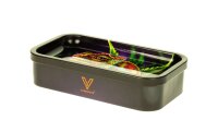 V Syndicate - Metalldose mit Rolling Tray im Deckel Mini - 122x70x30 mm - Chameleon - Schwarz